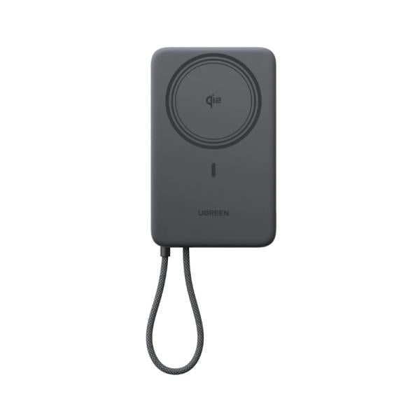 POWER BANK UGREEN PB570 10000 MAH QI2 15W/CABLE USB-C INTEGRADO/CARGA 30W 75982B