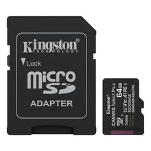 MEMORIA MICRO SD 64GB KINGSTON CANVAS SELECT PLUS GEN3 CLASE 10 UHS-I U1 V10 A1 100 MB/S DISPOSITIVOS ANDROID Y CAMARAS SDCS3/64GB