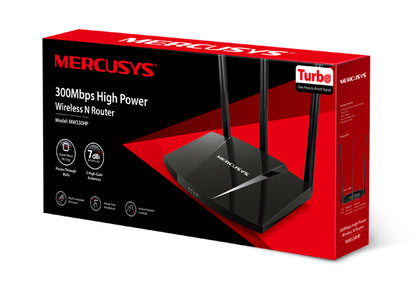 ROUTER MERCUSYS INALAMBRICO 300MBPS HIGH POWER MW330HP