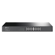 SWITCH TP LINK TL-SG1016 16 PUERTOS GIGABIT 10/100/1000 MBPS NO ADMINISTRABLE 19" NEGRO
