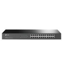 SWITCH TP LINK TL SF1024 24 PUERTOS FAST ETHERNET 10/100 MBPS NO ADMINISTRABLE NEGRO
