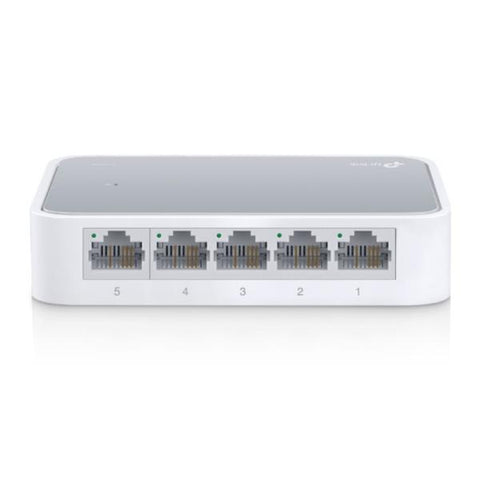 SWITCH TP LINK TL-SF1005D 5 PUERTOS FAST ETHERNET 10/100 MBPS NO ADMINISTRABLE BLANCO