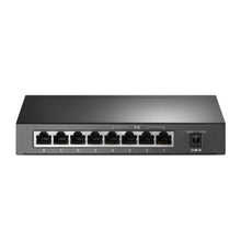 SWITCH TP LINK TL-SF1008P 4 PUERTOS PoE+ Y 4 PUERTOS FAST ETHERNET 10/100 MBPS NO ADMINISTRABLE NEGRO