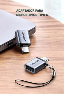 ADAPTADOR UGREEN US270 50283 | USB TIPO C MACHO A TIPO A HEMBRA |
