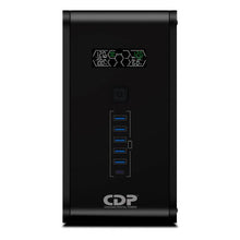 UPS CDP R-SMART2010 2000VA 1200W UPS LINEA INTERACTIVA 220VAC AVR 10 TOMAS LCD USB NEGRO