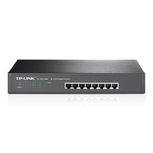 SWITCH TP LINK TL-SG1008 8 PUERTOS GIGABIT 10/100/1000 MBPS NO ADMINISTRABLE RACKMOUNT NEGRO