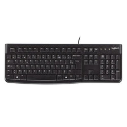 TECLADO LOGITECH K120 CORDED ALÁMBRICO USB INGLÉS 920-002478 NEGRO