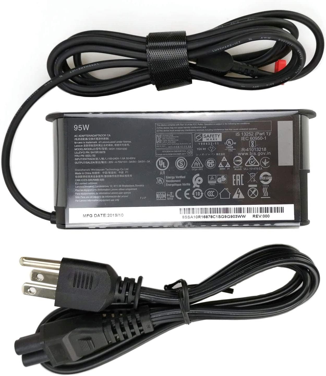 CARGADOR ORIGINAL IBM LENOVO  95W / 5V 9V 12V 15V 20V / 3A 4.75A / TIPO C PD 3.0