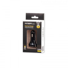 CARGADOR ARGOM USB PARA AUTO 2 PUERTOS USB ARG-AC-0117BK