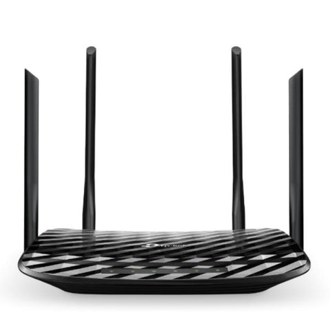 ROUTER TP LINK ARCHER C6 DUAL BAND 2.4/5 GHZ 1200 MBPS WIFI 5 MU-MIMO PUERTOS WAN / LAN NEGRO