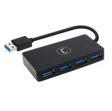 HUB UNNO HB1011BK|  USB-A / 4 PUERTOS | USB 3.0