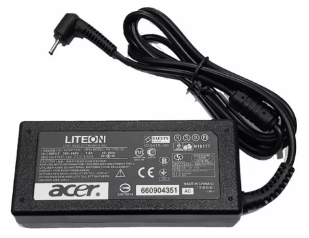 CARGADOR ACER ORIGINAL 65W / 19V / 3.42A / 3.0 X 1.0MM