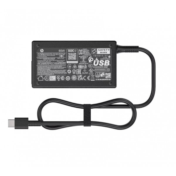 CARGADOR ORIGINAL HP COMPAQ 65W USB TIPO-C TYPE-C / 5V 3A / 9V 3A / 10V 5A / 12V 5A / 15V 4.33A / 20V 3.25A /