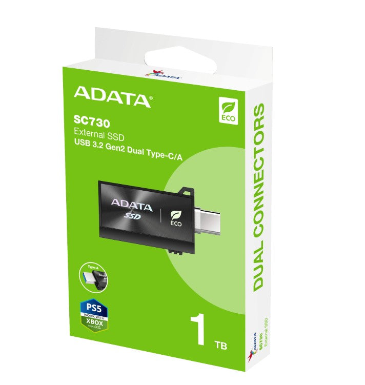 UNIDAD SSD ADATA SC730| EXTERNO | USB-A / TIPO-C