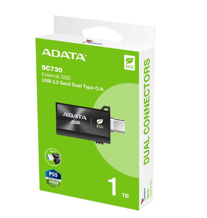 UNIDAD SSD ADATA SC730| EXTERNO | USB-A / TIPO-C