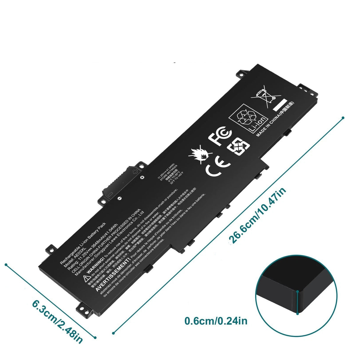 BATERIA HP 240 245 250 255 256 G10 14-EE 14-EM 14-EP 15-FC 15-FD N21969-005 AE03XL HSTNN-OB3E