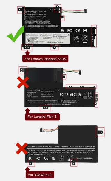 BATERIA LENOVO IDEAPAD 330S-15IKB 330S-14IKB | L14M2P21 L14L2P21 L15C3PB1  | INTERNA