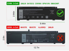 BATERIA DELL INSPIRON G3 15 3500 3590 G5 15 5500 | 51WH | 266J9