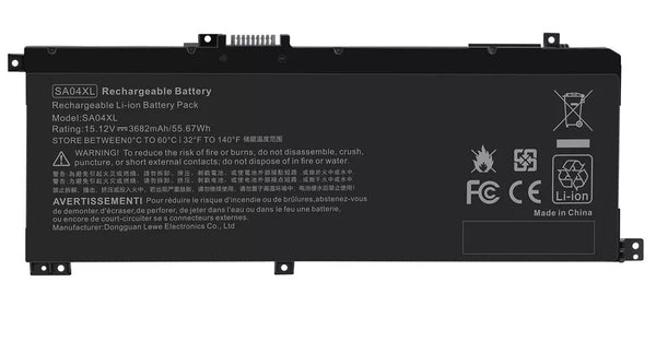 ryoryo BATERIA HP ENVY X360 15-DR 15-DS 17-CG SA04XL L43267-005