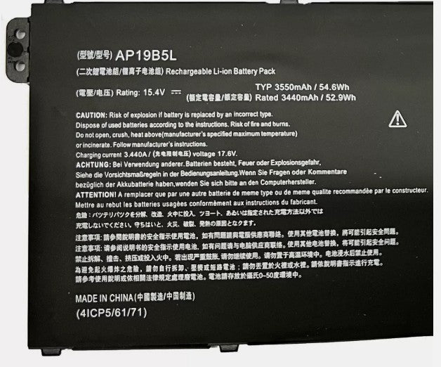 BATERIA ACER ASPIRE 5 A515-43 A515-43G A515-52 A515-52G | AP19B5L