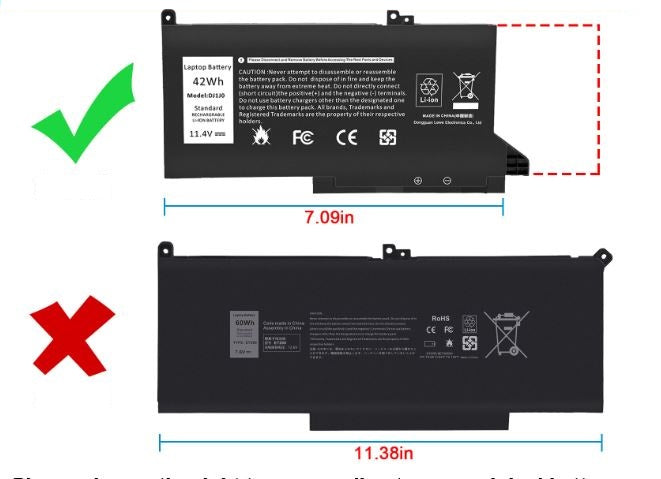BATERIA DELL LATITUDE  12 7280 7290 13 7380 7390 14 7480 7490  DJ1J0  HOMOLOGADA