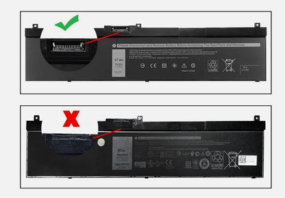 BATERIA DELL precision 73330 7530 7540 7730 7740 | 97WH | NYFJH