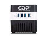 REGULADOR CDP  120V 500VA / 250W /  4 PUERTOS Y  4USB |  RU-AVR604