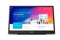 MONITOR AOC 16T2 PORTATIL | 15.6" | 1920 X 1080 PLANO | USB-C