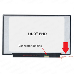 PANTALLA 14.0 LED SLIM (10MM) FULL HD (FHD) CONECTOR EDP 30 PINES ABAJO DERECHA NO BRACKET **¡NOTA: SE VENDE SOLO INSTALADA EN NUESTRO TALLER!**