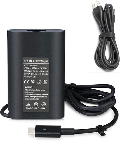 CARGADOR HOMOLOGADO DELL 65W | 20V 18V 15V 9V 5V / 3.25A 3A. 2A | TIPO C