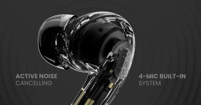 AUDIFONO HIFUTURE FLYBUDS 4 | INALAMBRICO BLUETOOTH 5.4 | CANCELACION ACTIVA DE RUIDO
