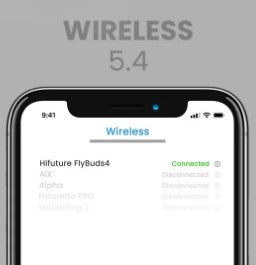 AUDIFONO HIFUTURE FLYBUDS 4 | INALAMBRICO BLUETOOTH 5.4 | CANCELACION ACTIVA DE RUIDO
