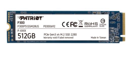 UNIDAD SSD PATRIOT P300 | M.2 2280 | PCIe Gen3 x 4 / NVMe 1.3