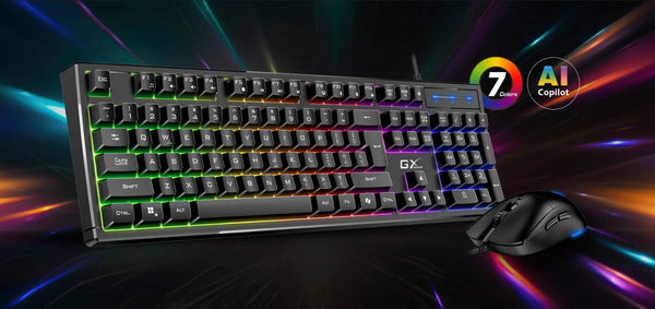 TECLADO Y MOUSE GAMING GENIUS SCORPION KM-GX6 ALÁMBRICO USB | ESPAÑOL
