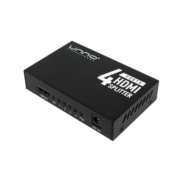 SWITCH UNNO HDMI 4K HD | 4 PUERTOS | HB1205BK