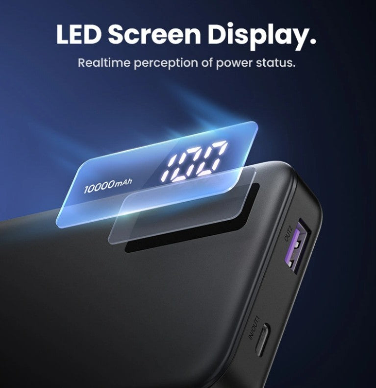 POWER BANK UGREEN PB311 | 20W 10000MAH | USB-A / TYPE-C | 25742