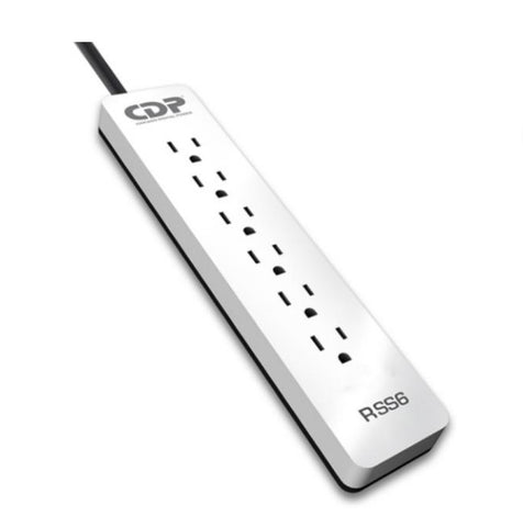 REGLETA CDP R-SS6 | 6 TOMAS | 1850W | 1.2 M | SUPRESOR DE PICOS