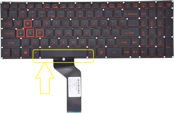 TECLADO ACER NITRO 5 AN515-51 AN515-31 AN515-53 AN515-52 AN515-53 AN515-53-55G9