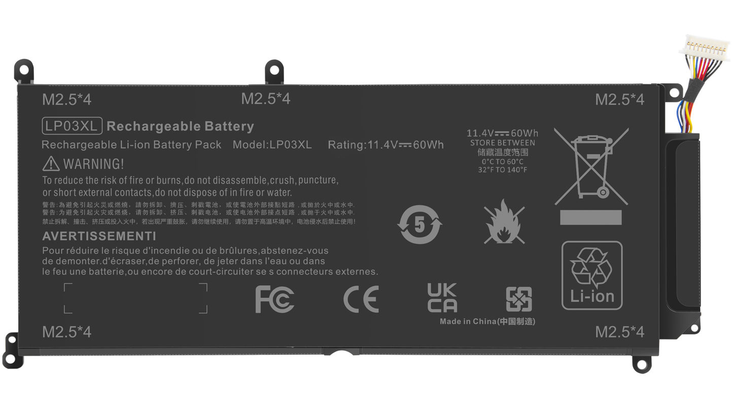 BATERIA HP LP03XL ENVY 15Z-AH000 M6-AE151DX M6-P013DX M6-P014DX 805094-005