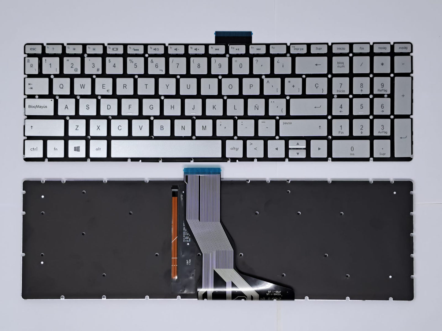 TECLADO HP COMPAQ FLEX LARGO 15-BS000 15-AE000 15-AS000 15-AH000 15-BC000 15-BW000 15 Z-EF2000 15-DY 15T-DY SIN FRAME CON NUMERICO