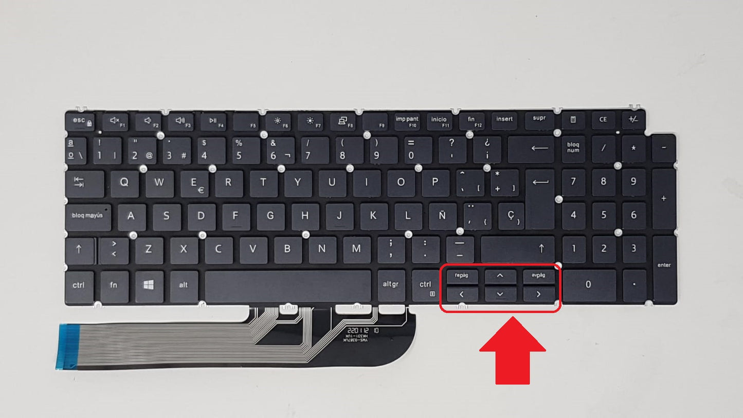 TECLADO DELL INSPIRON 15 3501 3502 3505 5501 502 5508 5509 7590 7591 7791 | CON NUMERICO