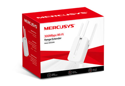 AMPLIFICADOR DE SEÑAL MERCUSYS MW300RE WI-FI 300MBPS