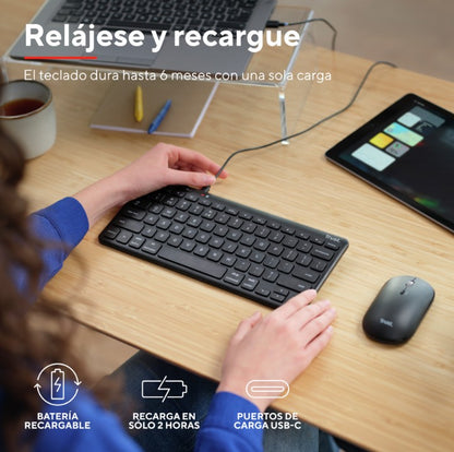 TECLADO TRUST LYRA | INALAMBRICO / BLUETOOTH | ESPAÑOL