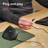MOUSE TRUST BAYO II | ERGONOMICO (CON CABLE) | 25144