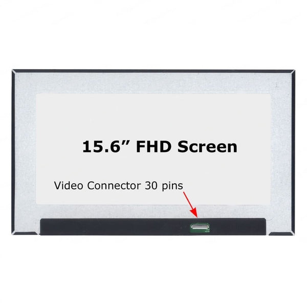 PANTALLA 15.6 LED SLIM FHD (1920x1080) | CONECTOR EDP 30 PINES ABAJO DERECHA | RECTANGULAR