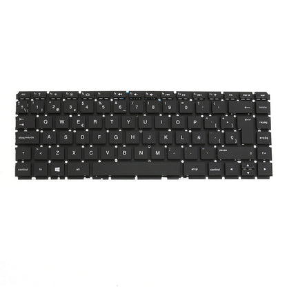 TECLADO HP COMPAQ  14AB 14AL 14-AV 14-AB000 14-AL000 14-AB100 14-AB200 14-AV000 ESQUINA REDONDA SIN FRAME