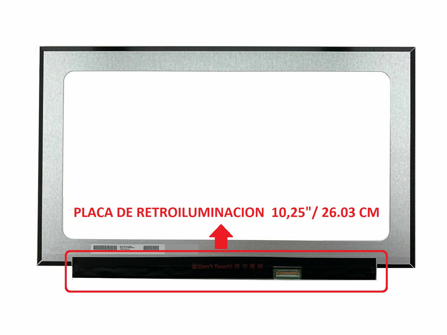 PANTALLA 15.6 Full HD FHD (1920x1080) IPS 30 PINES ABAJO A LA DERECHA | NO BRACKET | BARRA ESTRECHA