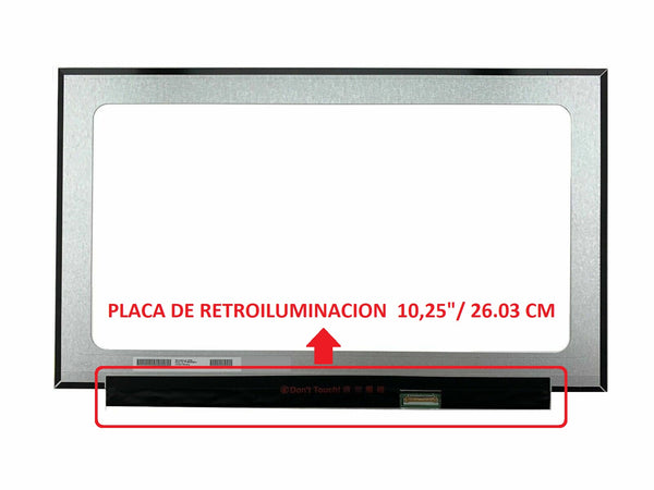 PANTALLA 15.6 Full HD FHD (1920x1080) IPS 30 PINES ABAJO A LA DERECHA | NO BRACKET | BARRA ESTRECHA