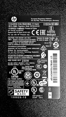 CARGADOR HP ORIGINAL 230W | 19.5V | 11.8A | 7.4MM PUNTA GRUESA | USADO