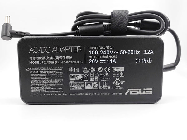 CARGADOR ASUS ORIGINAL 20V 14A 280W | 6.0 x 3.7 mm | ADP-280BB B